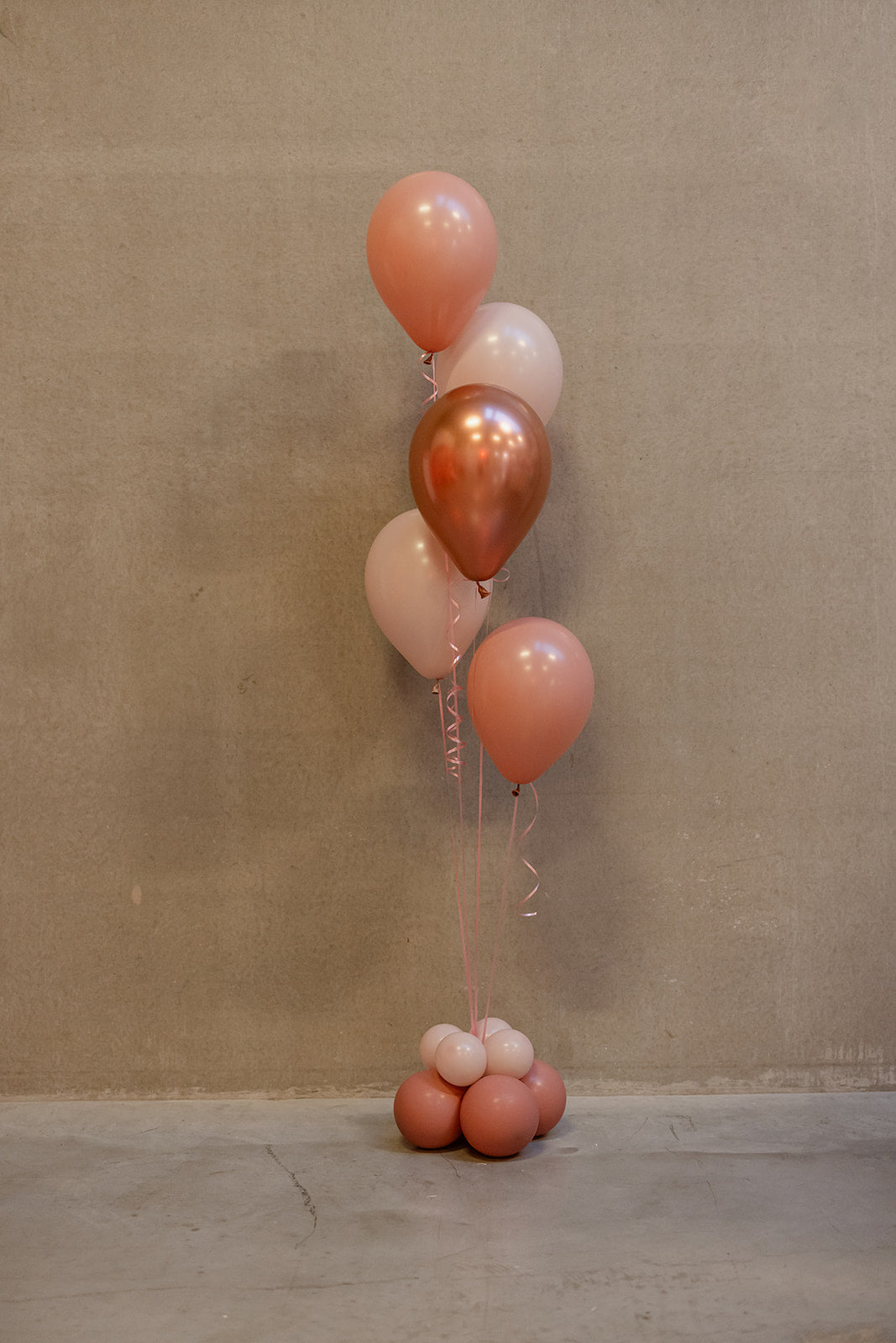 Heliumtros 5 ballonnen incl. gewichtje